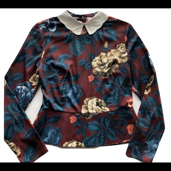 ASOS Tops - ASOS Floral print peplum blouse